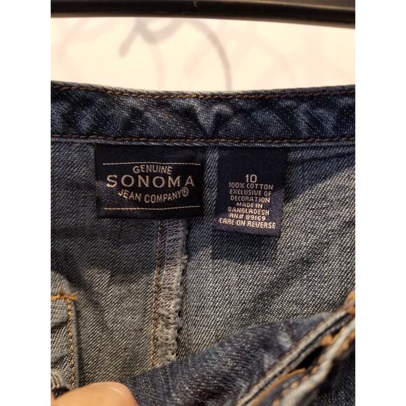 Sonoma Denim Capri Jean Capris Boho Style Size 10 - Picture 4 of 6